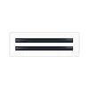 BUILDMART - 12 White Inch Linear Slot Diffuser - 2 Slot - Double Slot - Decorative Linear Air - Modern Vent Cover for Ceiling, Walls & Floors - Texas Buildmart Questions & Answers