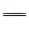 BUILDMART - 24 White Inch Linear Slot Diffuser - 2 Slot - Double Slot - Decorative Linear Air - Modern Vent Cover for Ceiling, Walls & Floors - Texas Buildmart Questions & Answers